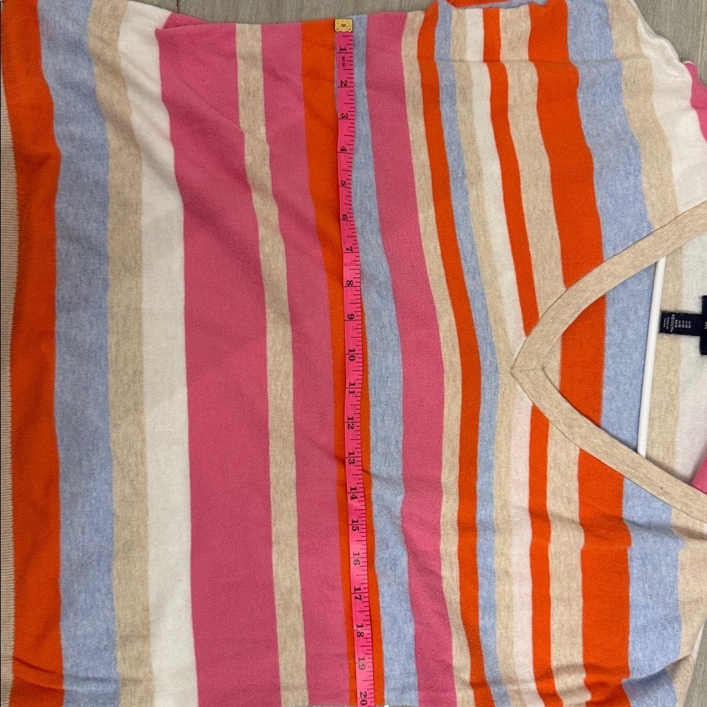 GAP Colorful Striped V-Neck Sweater - Picture 7 of 7